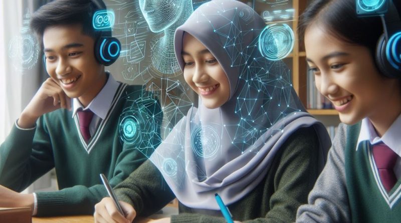 "Mahasiswa memanfaatkan teknologi Artificial Intelligence (AI) sebagai alat bantu dalam proses pembelajaran dan pengembangan keterampilan akademik di era digital."