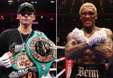 Ryan Garcia vs Conor Benn: Duel Panas Perebutan Gelar Dunia Kelas Welter di Las Vegas Ryan Garcia dan Conor Benn menjelang duel tinju dunia di Las Vegas