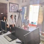 Tiga mahasiswa Teknik Informatika UNISAP saat penyerahan PKL di Media WARTANET.NKRI