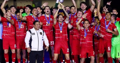 Timnas Indonesia merayakan juara FIFA ASEAN Cup 2026