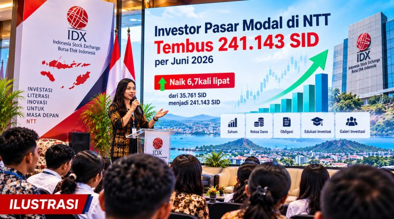 Ilustrasi pertumbuhan investor pasar modal di NTT mencapai 241.143 SID