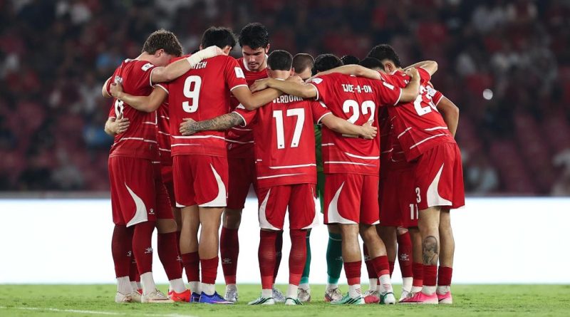 Timnas Indonesia merayakan kemenangan atas Bangladesh